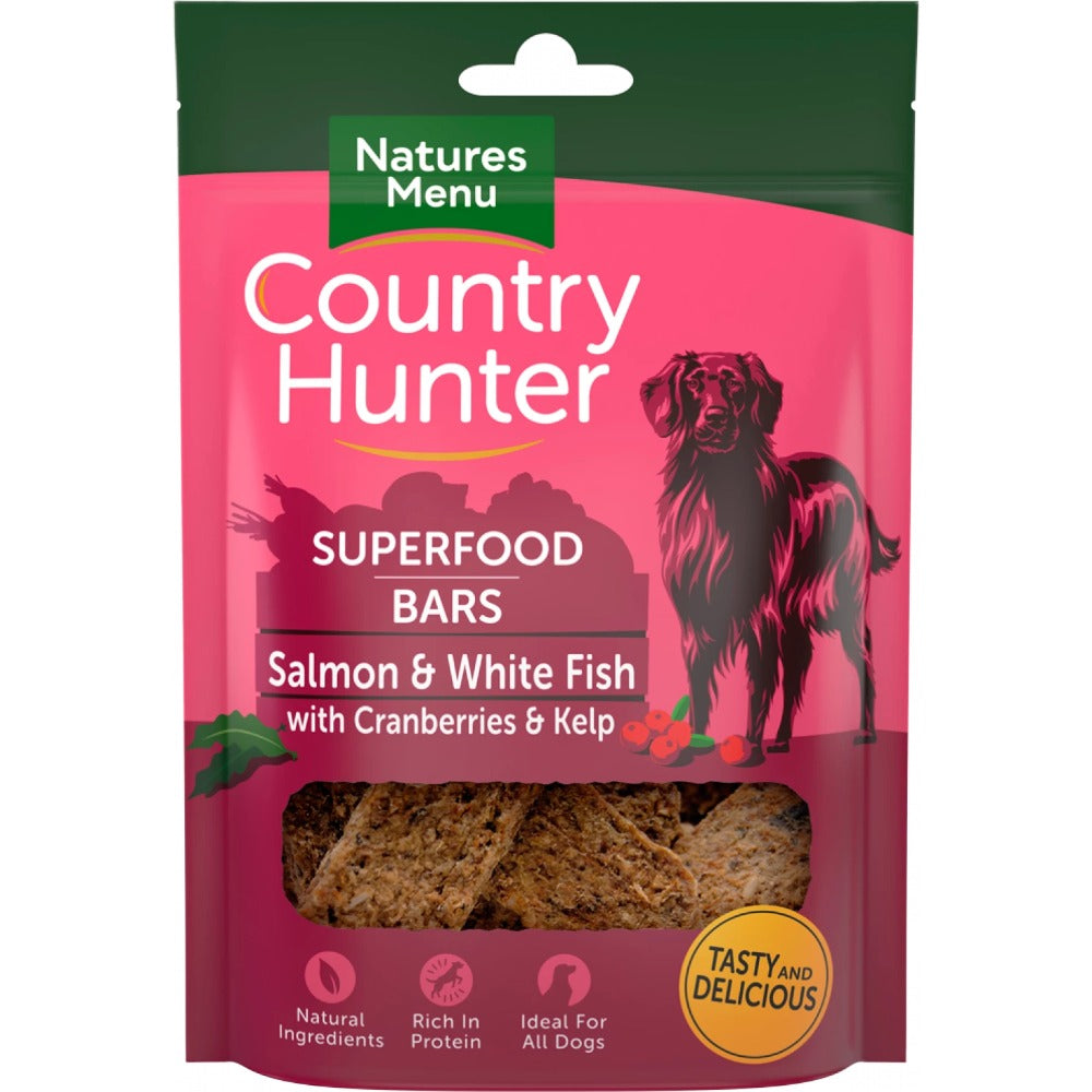 Country Hunter Superfood Bars Dog Treats Bars 100g x 7 Packs