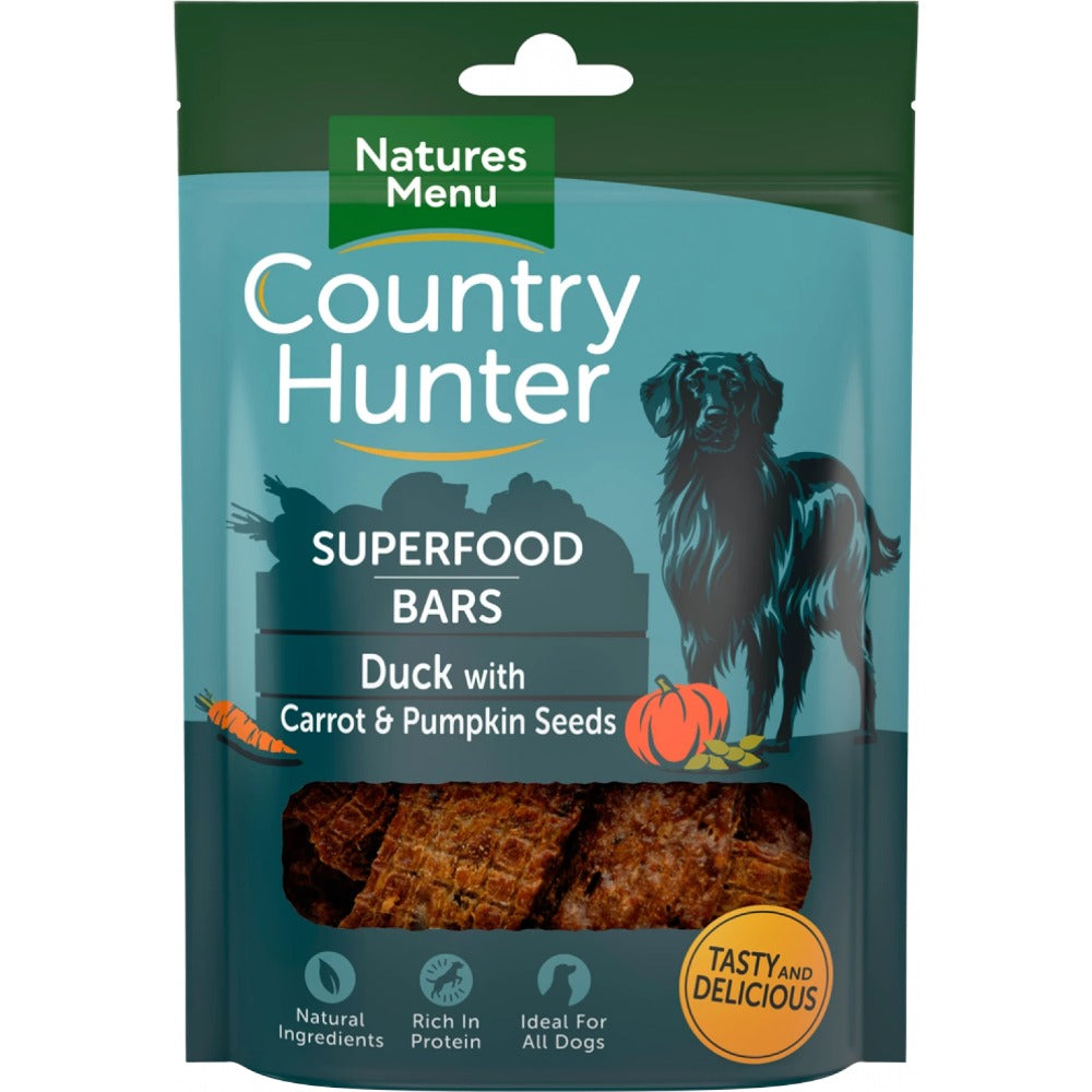 Country Hunter Superfood Bars Dog Treats Bars 100g x 7 Packs