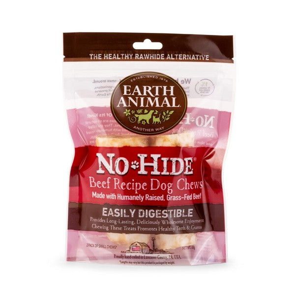 Earth Animal No Hide Recipe Dog Chews 2 Chews Per Pack - All Flavours & Sizes