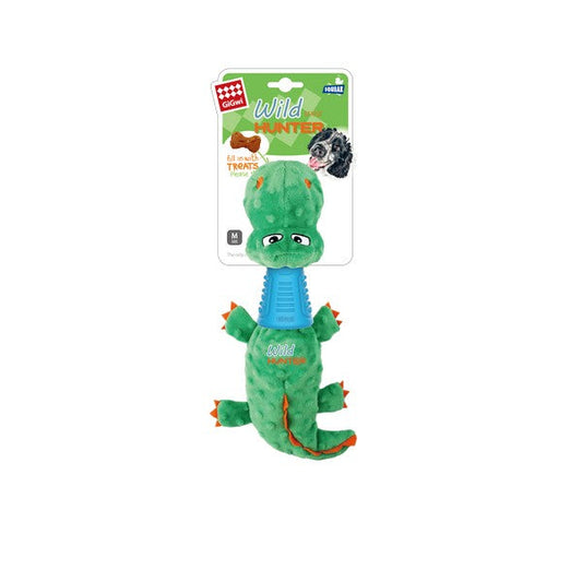 GiGwi Dragon OR Crocodile Plush Dog Toy with TPR Neck