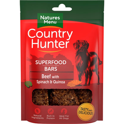 Country Hunter Superfood Bars Dog Treats Bars 100g x 7 Packs