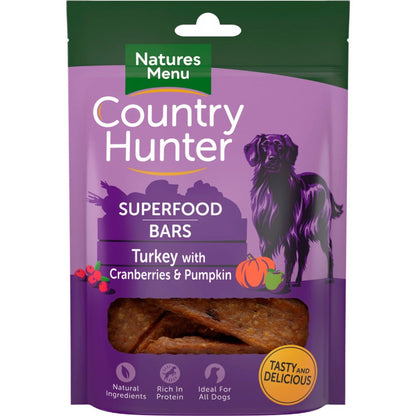 Country Hunter Superfood Bars Dog Treats Bars 100g x 7 Packs